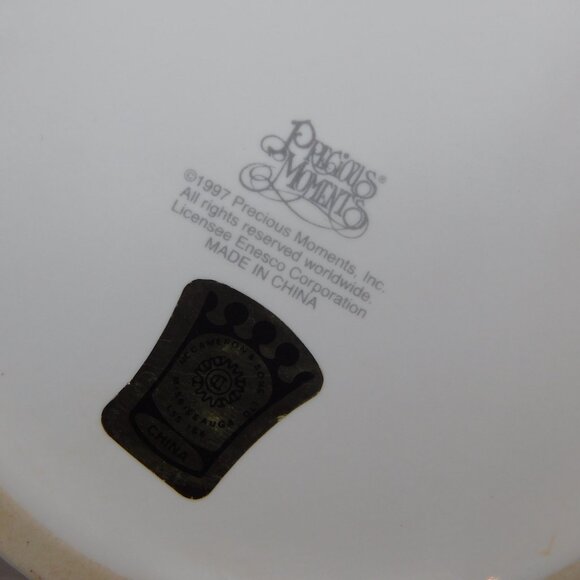 VTG 1997 Enesco Precious Moments Our First Christmas Together Mug Favorite Star - Picture 9 of 9